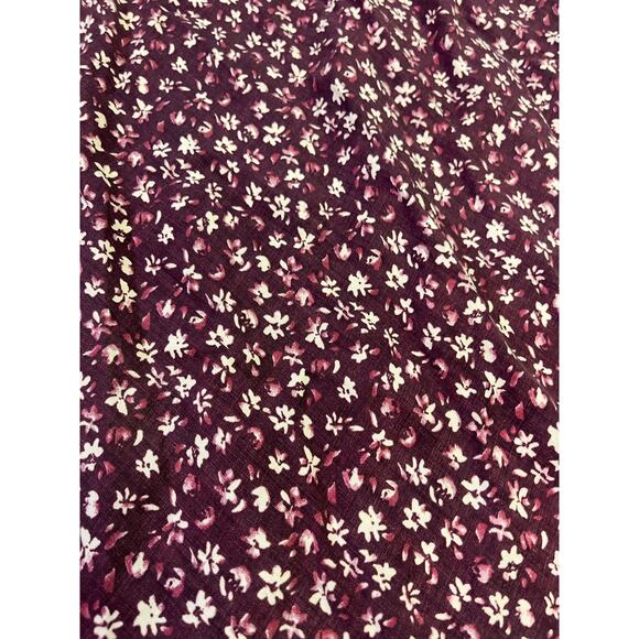 Abercrombie & Fitch Linen Dainty Floral Mini Shift Dress, Women’s M Purple Beach - Picture 9 of 10